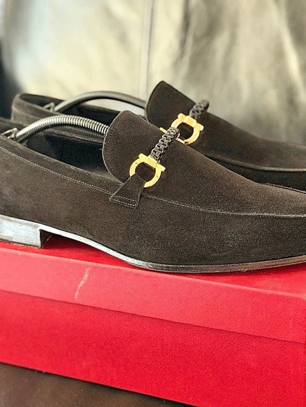 Salvatore Ferragamo Black Loafers